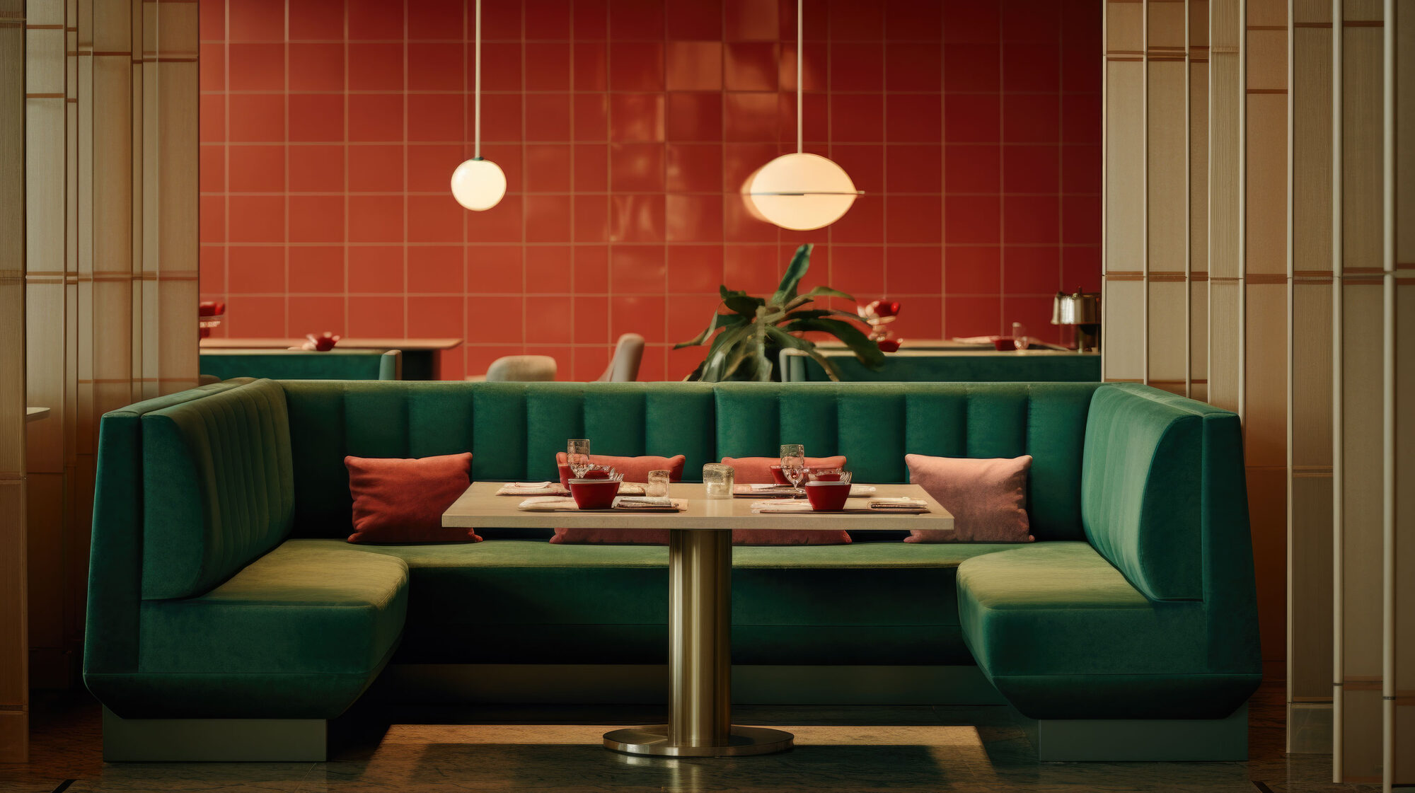 Modernes Restaurant Interieur